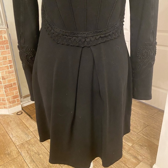 Soft Surroundings Long Cotton Duster Cardigan Shacket Size Medium Embroidered - Picture 10 of 10